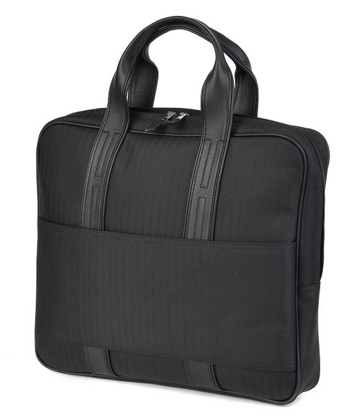 Best Hermes Canvas Man Handbags Black 509003